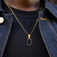 Collares cuadrados para hombre - LM