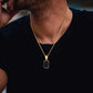 Collares cuadrados para hombre - LM