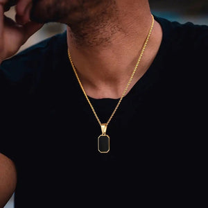 Collares cuadrados para hombre - LM