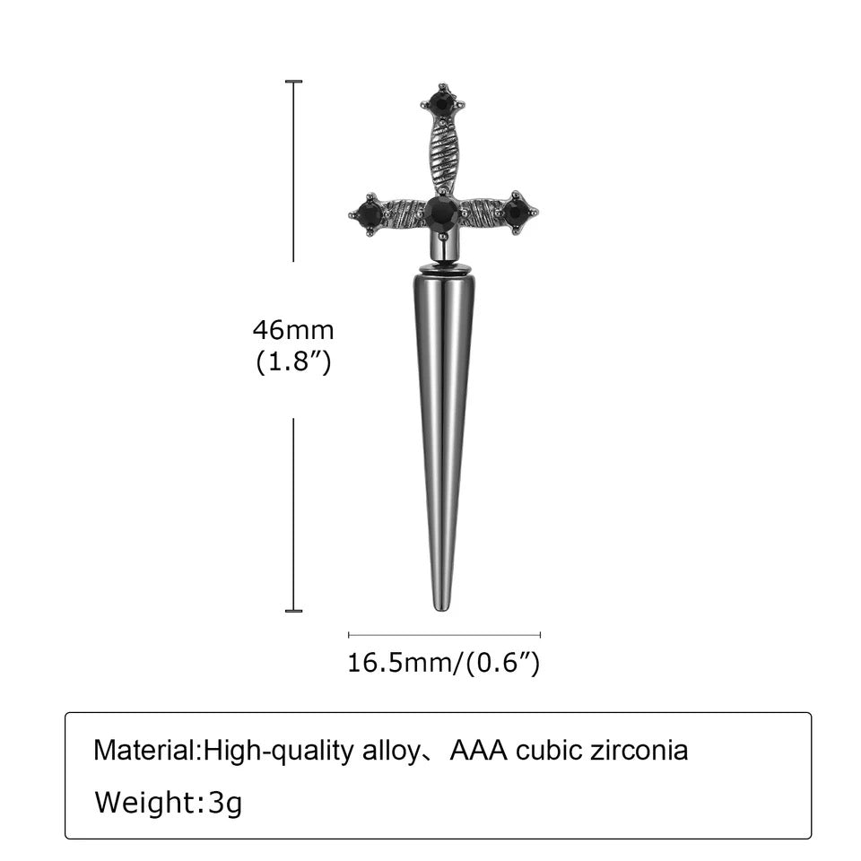 Pendientes en forma de espada - LM